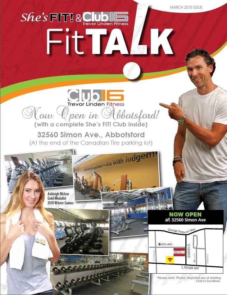 March Fit Talk Poster - Abbotsford Gym Now Open