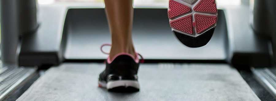Shoes on treadmill
