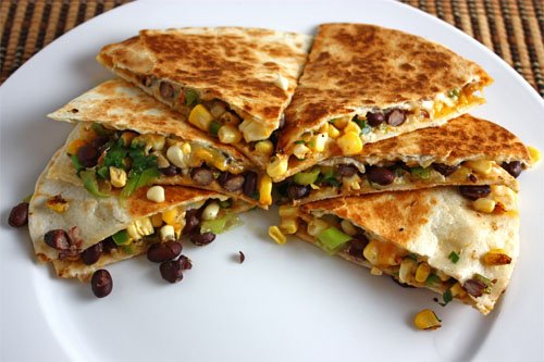 Corn and Black Bean Quesadillas 500 Corn & Black Bean Quesadillas