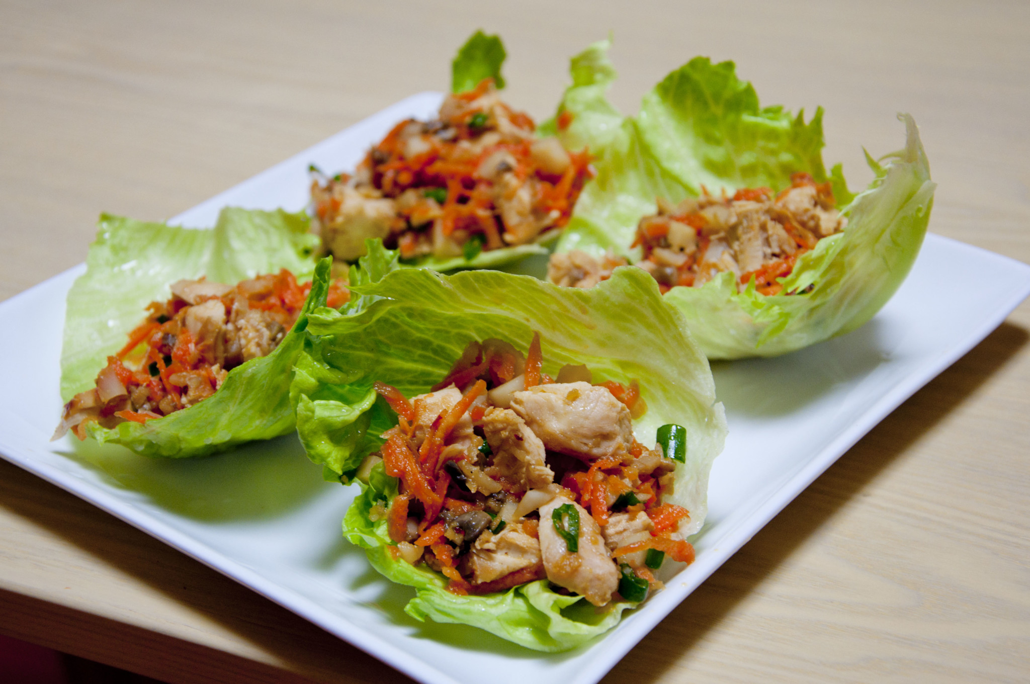 chickenlettucewrap Chicken Lettuce Wrap